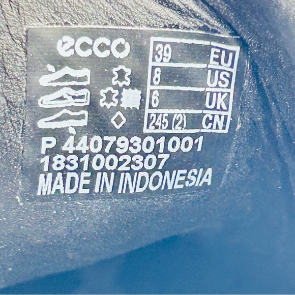 Ecco shoes Soft 8 sneakers comfort shoes classic Gray and black women size 8 - Picture 2 of 11